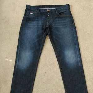 Men's EMPORIO ARMANI blue denim jeans, sz 34